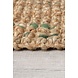 Jute vloerkleed - Boucle Naturel/Groen Jute vloerkleed - Boucle Naturel/Groen