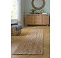 Jute loper - Boucle Naturel/Groen