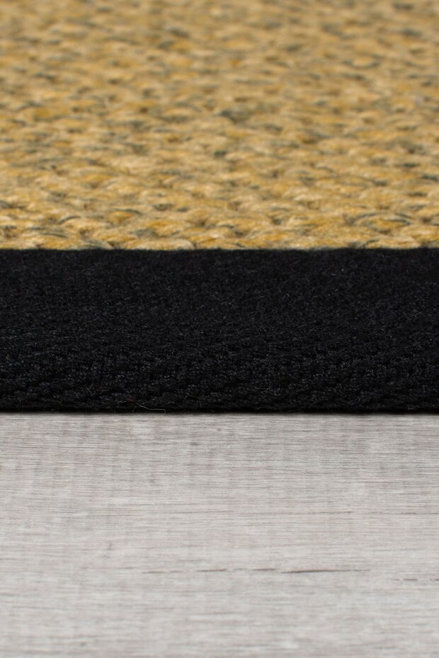 Laagpolig loper – Sisal Look Zwart