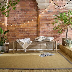 Laagpolig vloerkleed – Sisal Look Grijs