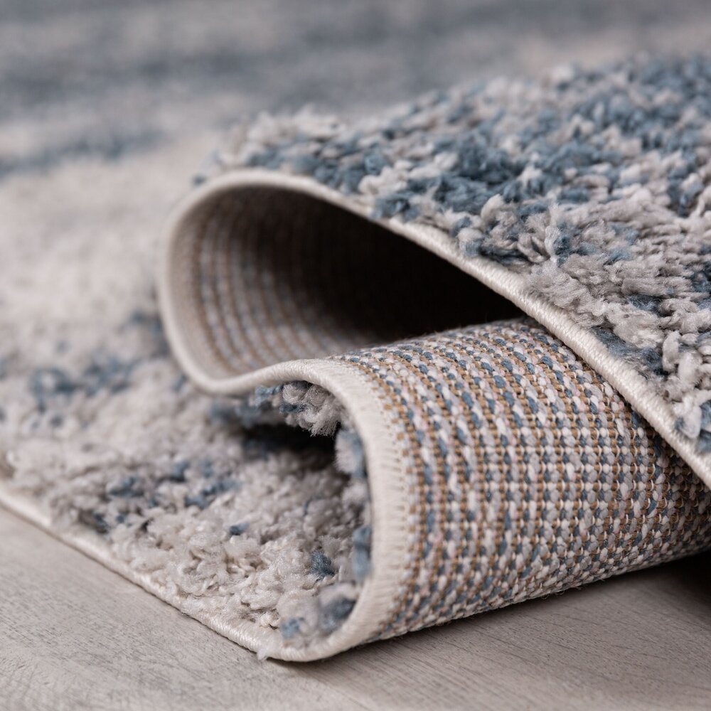 Hoogpolig vloerkleed - Dune Ombre Blauw Hoogpolig vloerkleed - Dune Ombre Blauw