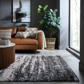 Hoogpolig vloerkleed – Dune Ombre Grijs