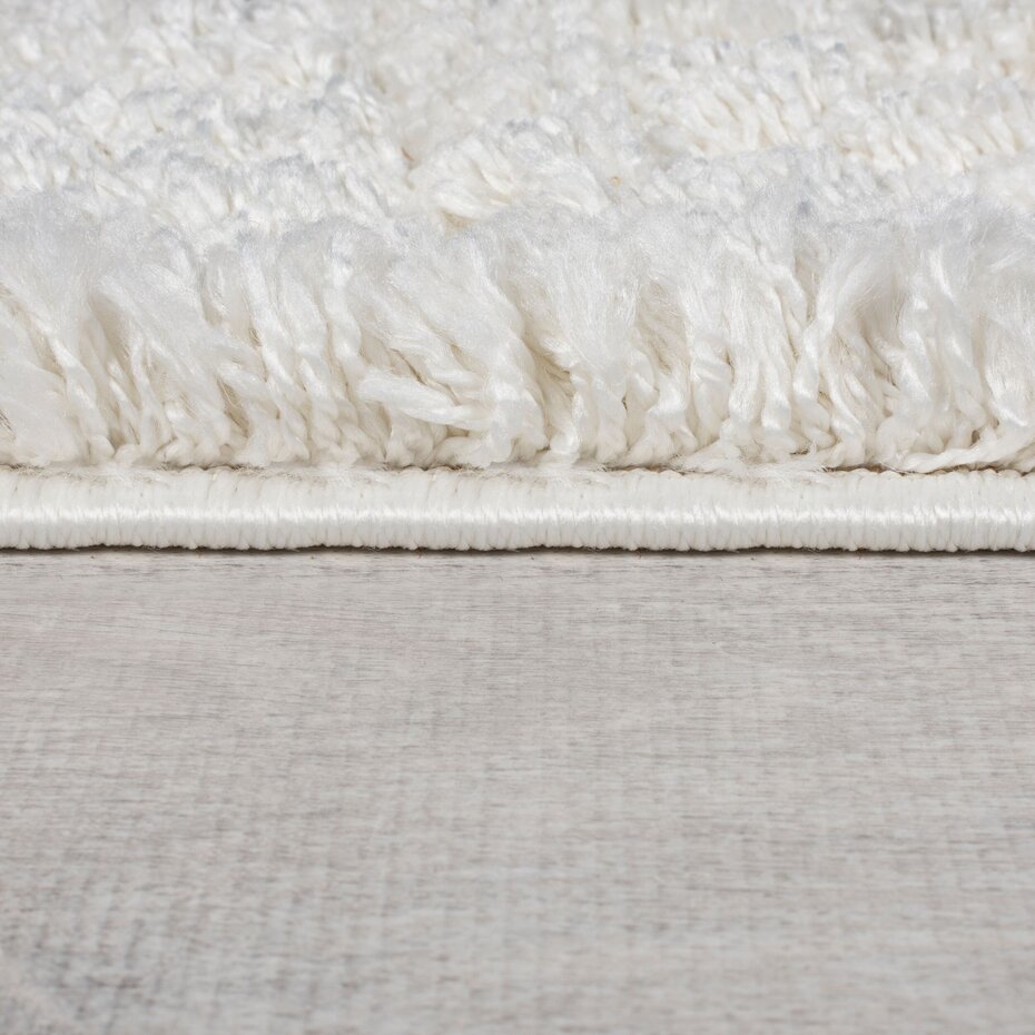 Hoogpolig vloerkleed - Atlas Berber Crème/Antraciet