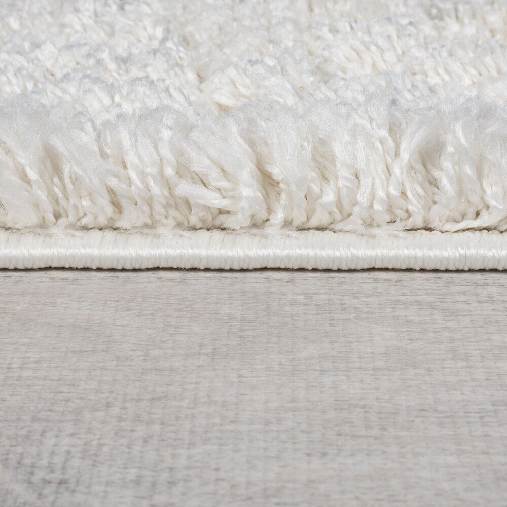 Hoogpolig vloerkleed - Atlas Berber Crème/Antraciet