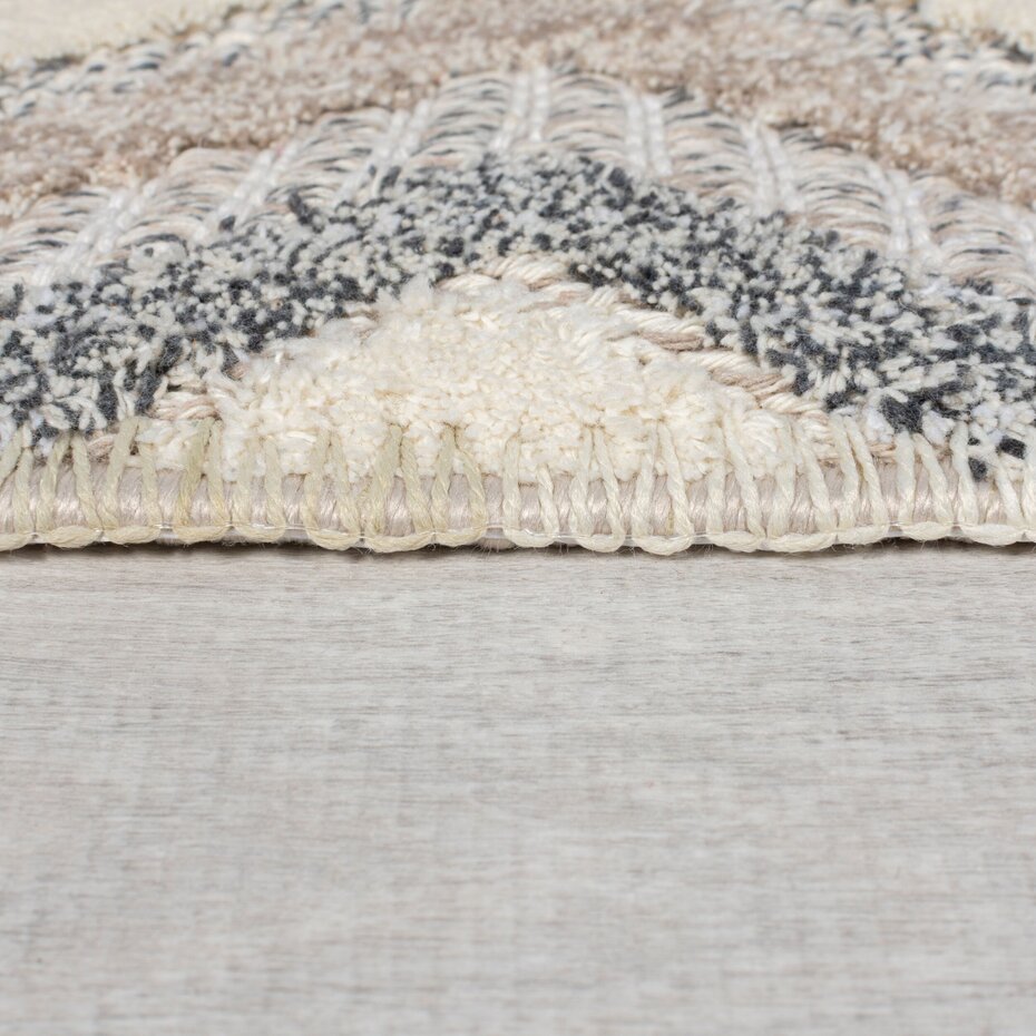 Wasbaar vloerkleed – Beckett Beige/Grijs