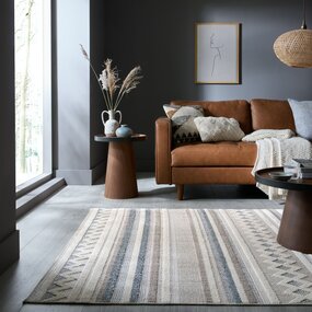Wasbaar vloerkleed – Everette Beige/Grijs