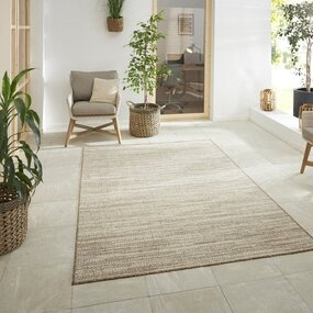 Elle Decoration - Binnen & Buitenkleed - Omkeerbaar - Gemini - Gemeleerd - Beige - 240 X 340 CM