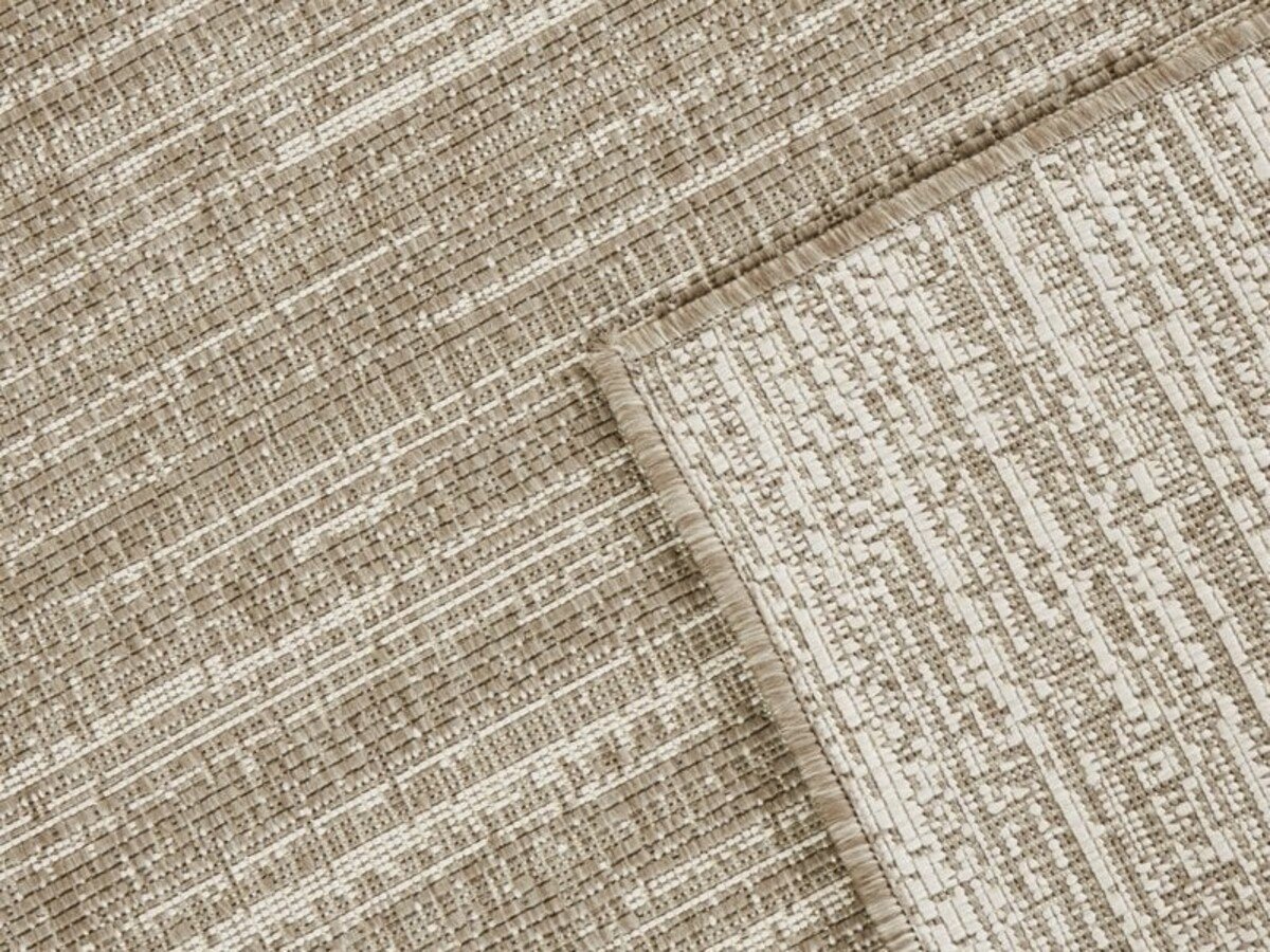 Elle Decoration - Binnen & Buitenkleed - Omkeerbaar - Gemini - Gemeleerd - Beige - 240 X 340 CM