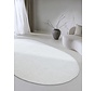 Ovaal wollen vloerkleed - Francois Wit/Crème - 160 X 230 CM Ovaal