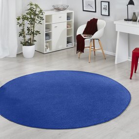 Rond effen vloerkleed - Fancy Blauw - Ø 133cm rond