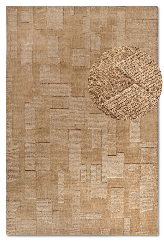 Wollen vloerkleed - Wilhelmine Beige - 120x170 cm