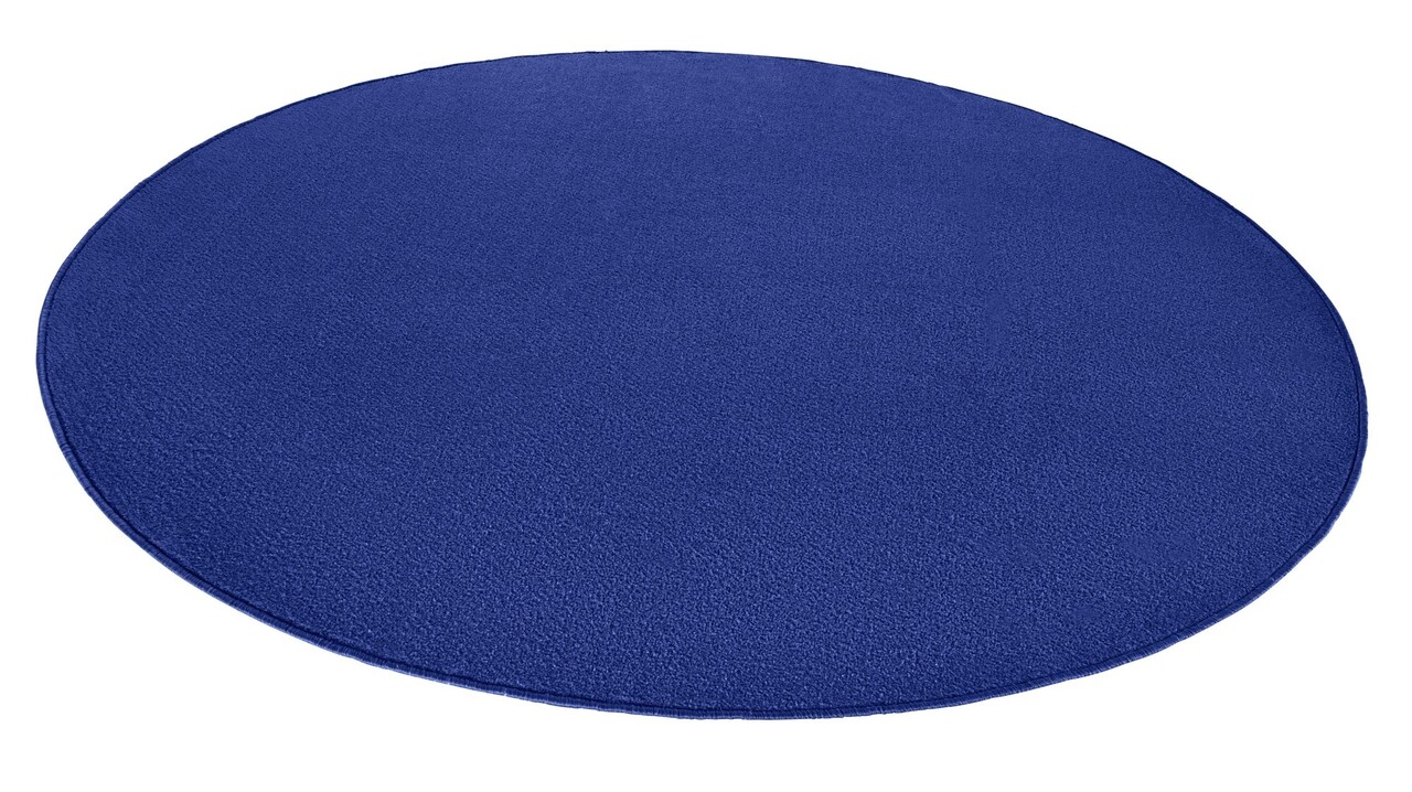 Rond effen vloerkleed - Fancy Blauw - Ø 133cm rond