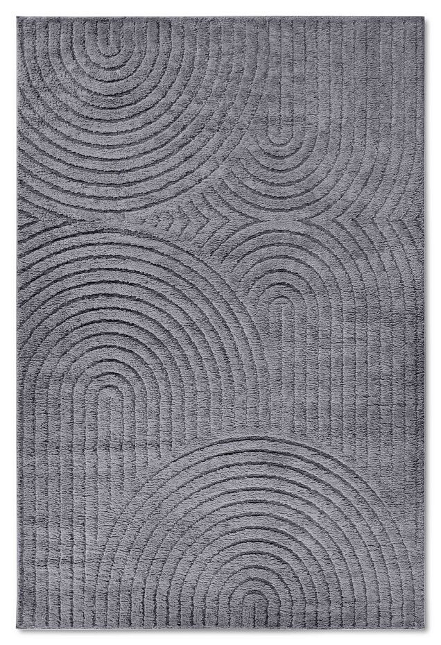 Japandi vloerkleed - Panglao Antraciet - 120x170 cm