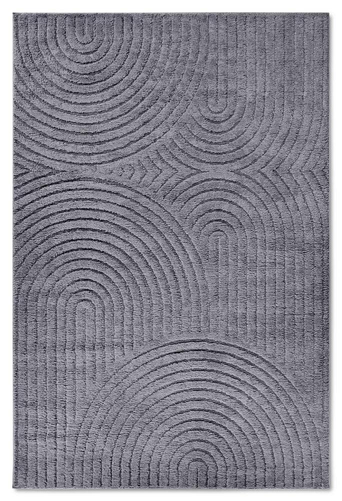 Japandi vloerkleed - Panglao Antraciet - 120x170 cm