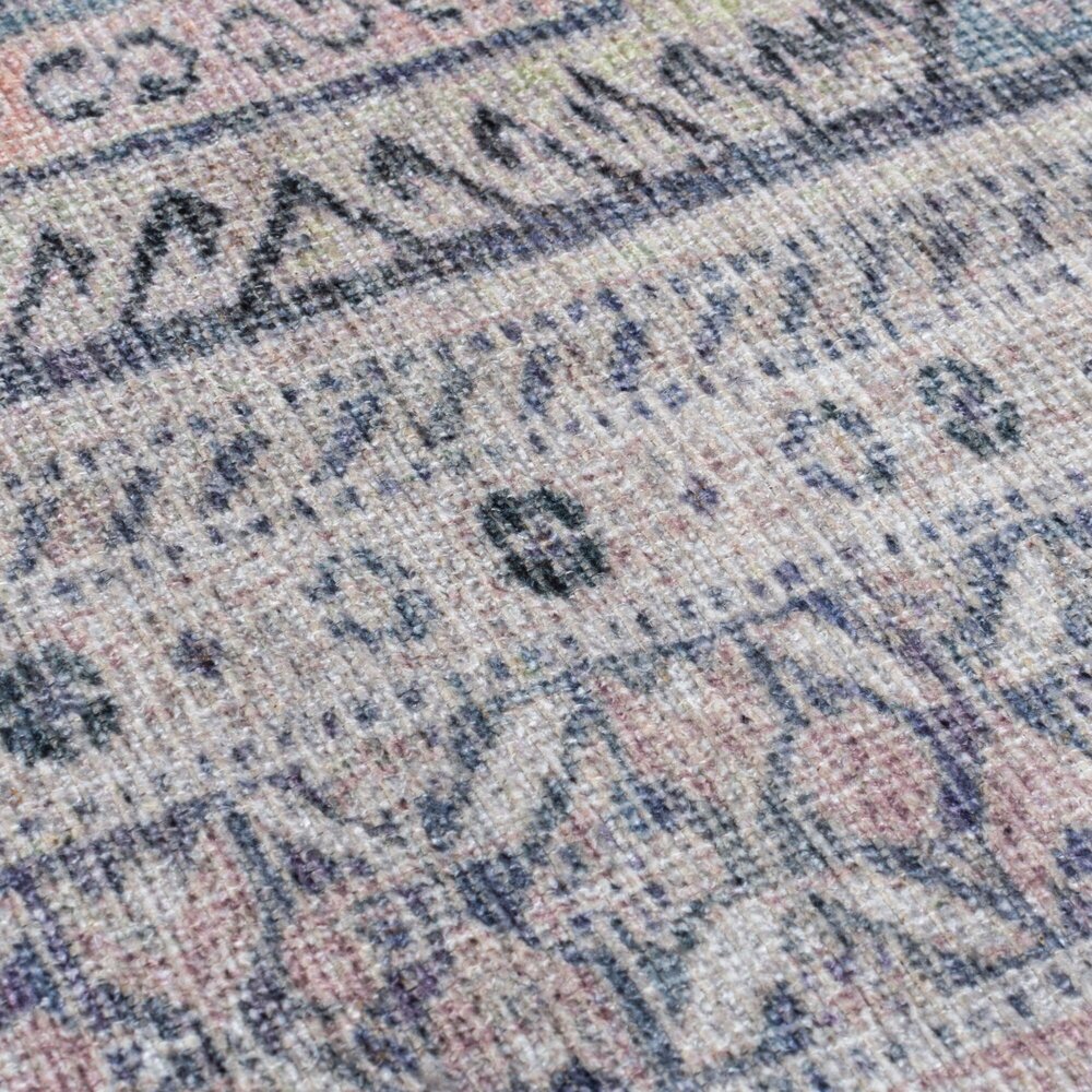 Wasbaar vintage loper – Otis Global Roze Wasbaar vintage loper – Otis Global Roze