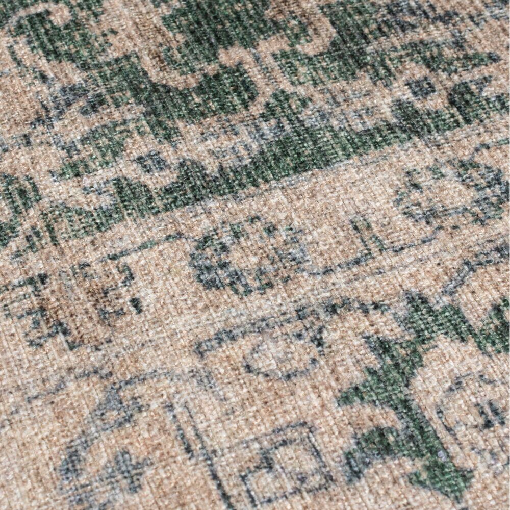 Wasbaar vintage loper – Beau Floral Groen