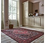 Wasbaar vintage vloerkleed - Medaillon Rood