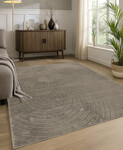 Japandi vloerkleed - Mystic Grooves Taupe