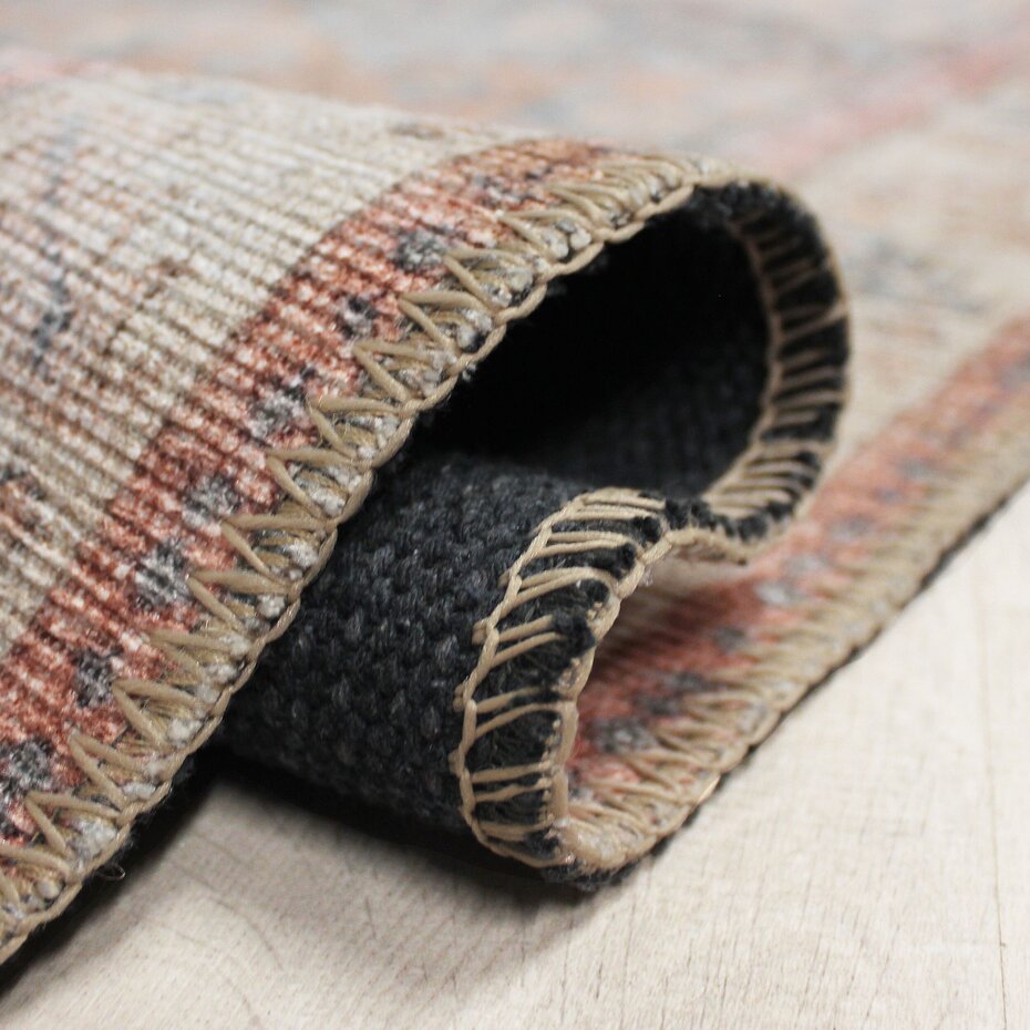 Wasbaar vintage loper – Dion Global Blauw Wasbaar vintage loper – Dion Global Blauw