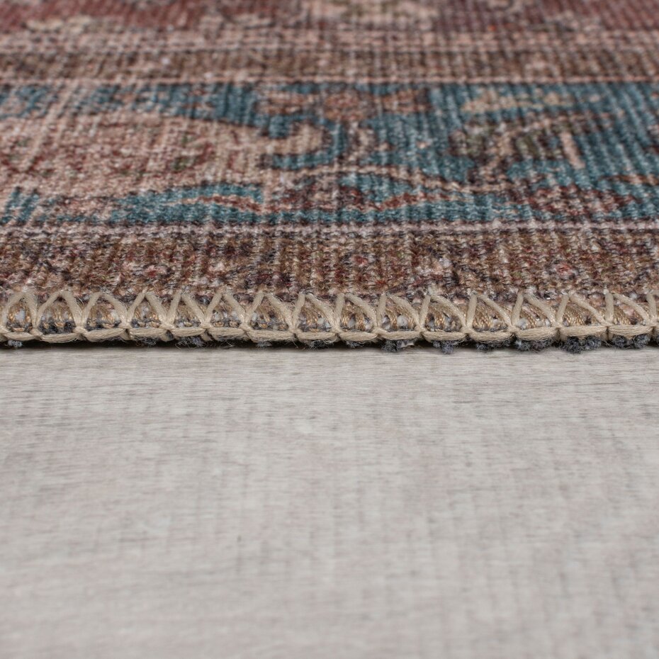 Wasbaar vintage vloerkleed – Cyra Rood Wasbaar vintage vloerkleed – Cyra Rood