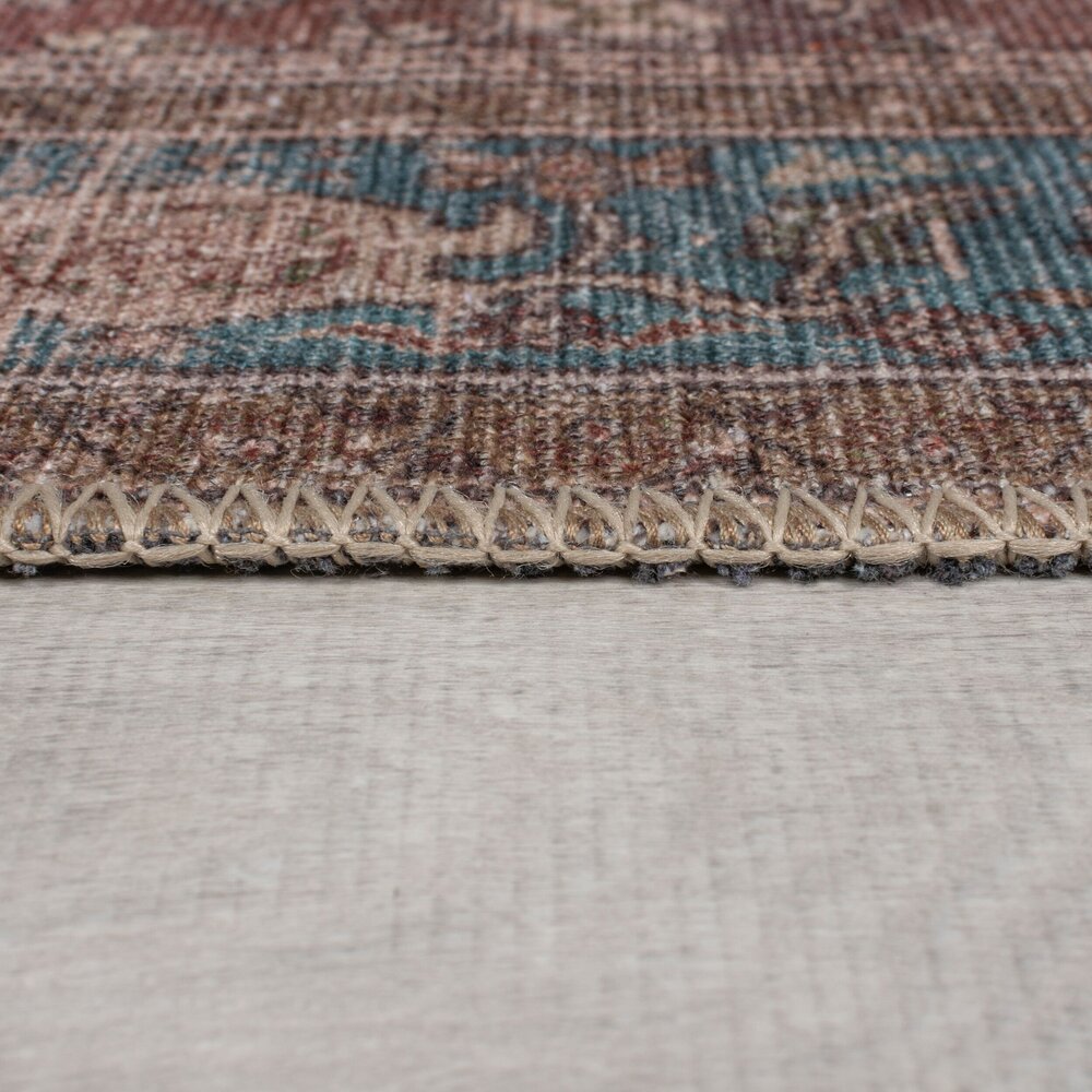 Wasbaar vintage vloerkleed – Cyra Rood Wasbaar vintage vloerkleed – Cyra Rood