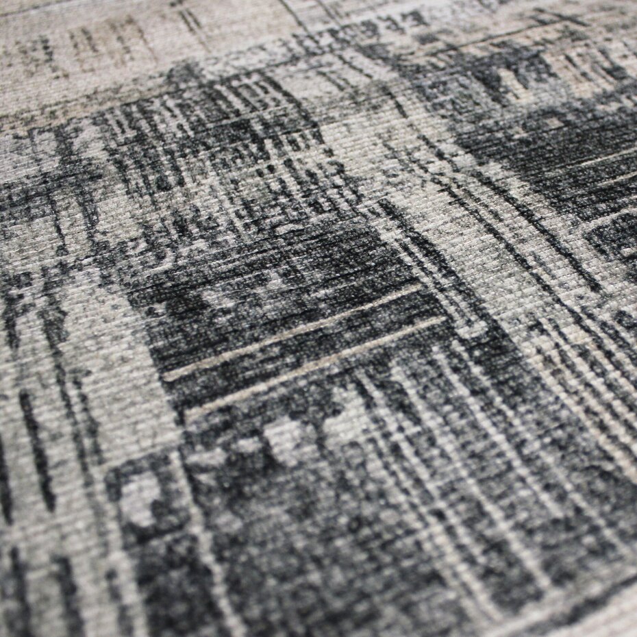 Wasbaar abstract loper – Silas Crème/Grijs Wasbaar abstract loper – Silas Crème/Grijs