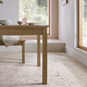 Wasbaar vintage vloerkleed – Teo Traditional Crème