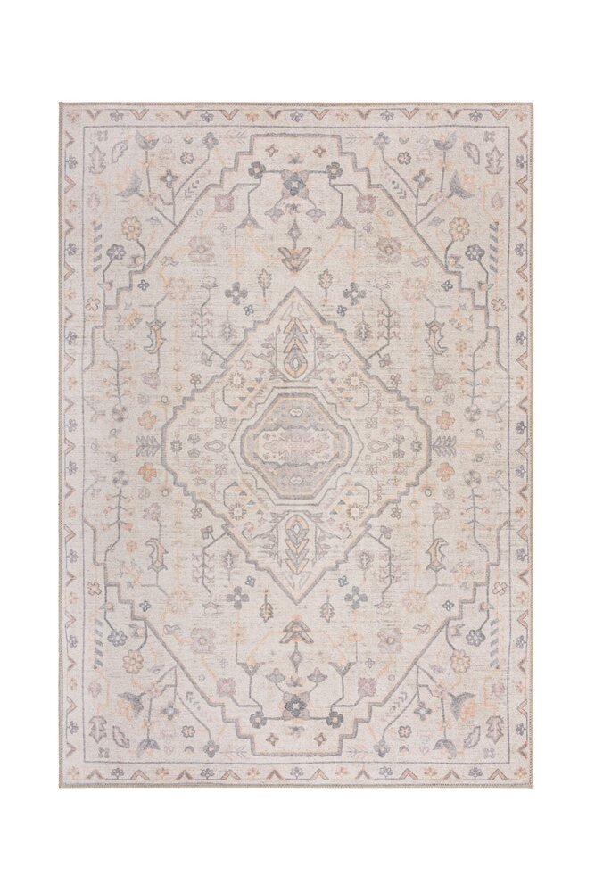 Wasbaar vintage vloerkleed – Teo Traditional Crème Wasbaar vintage vloerkleed – Teo Traditional Crème