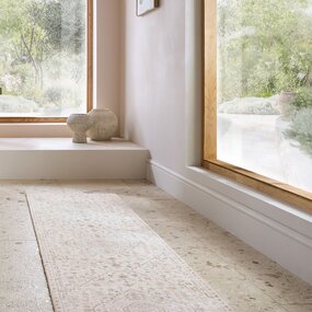 Wasbaar vintage loper – Teo Traditional Crème