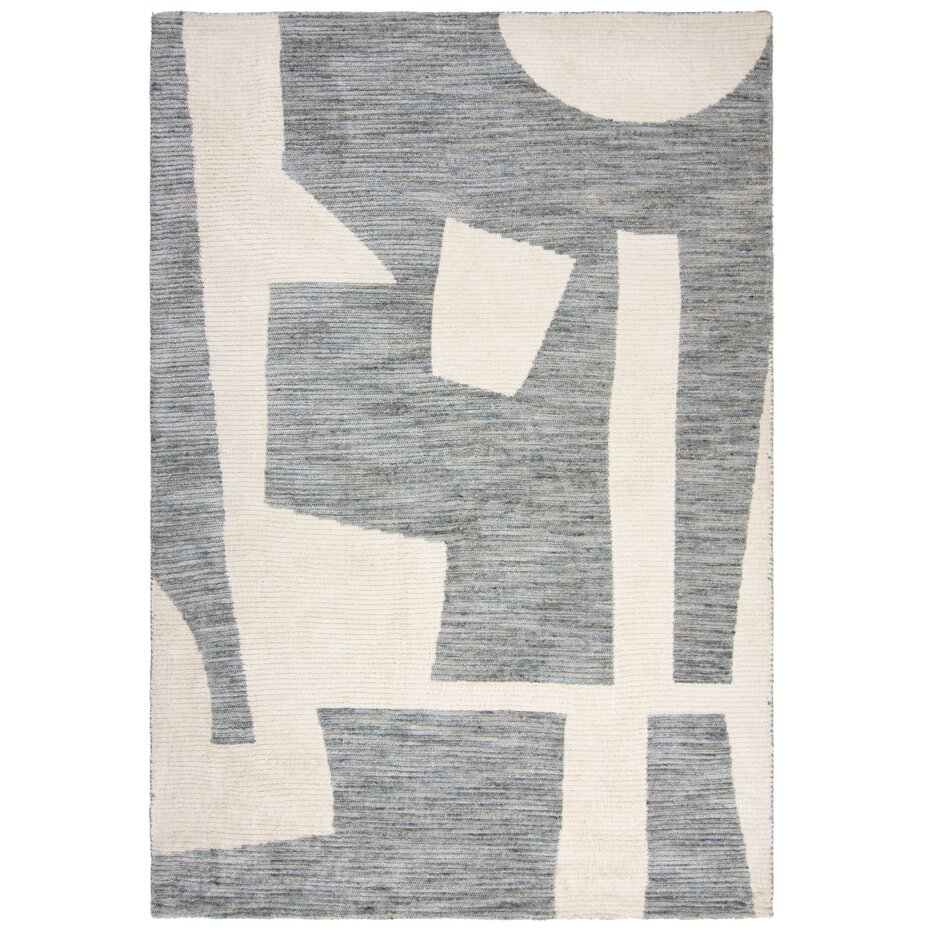 Abstract vloerkleed – Rylan Circular Knit Grijs