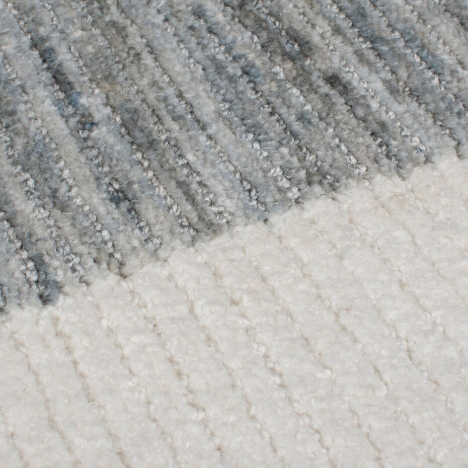 Abstract vloerkleed – Rylan Circular Knit Grijs