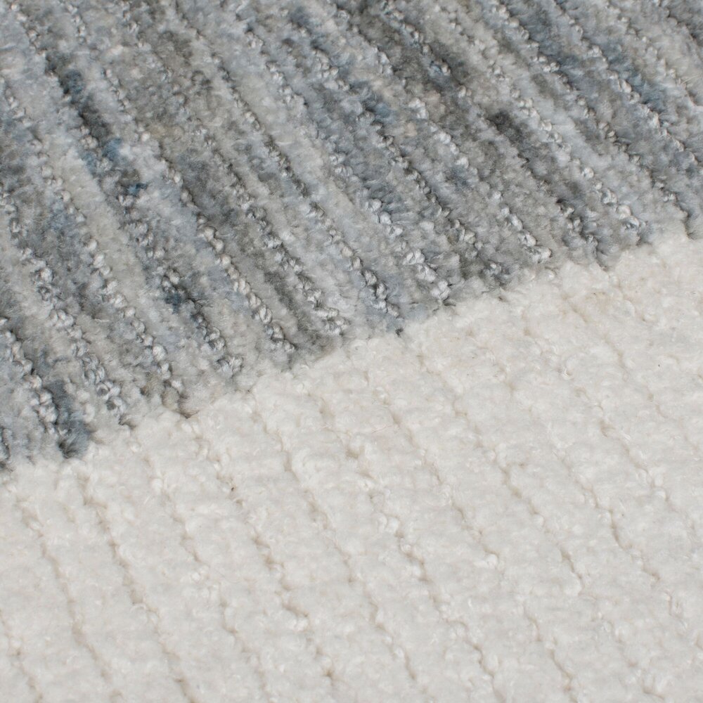 Abstract vloerkleed – Rylan Circular Knit Grijs