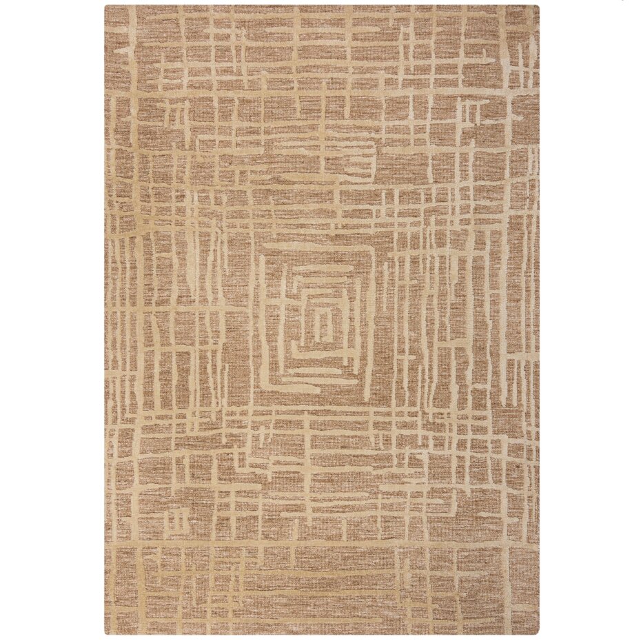 Geometrisch vloerkleed – Elliot Circular Knit Beige