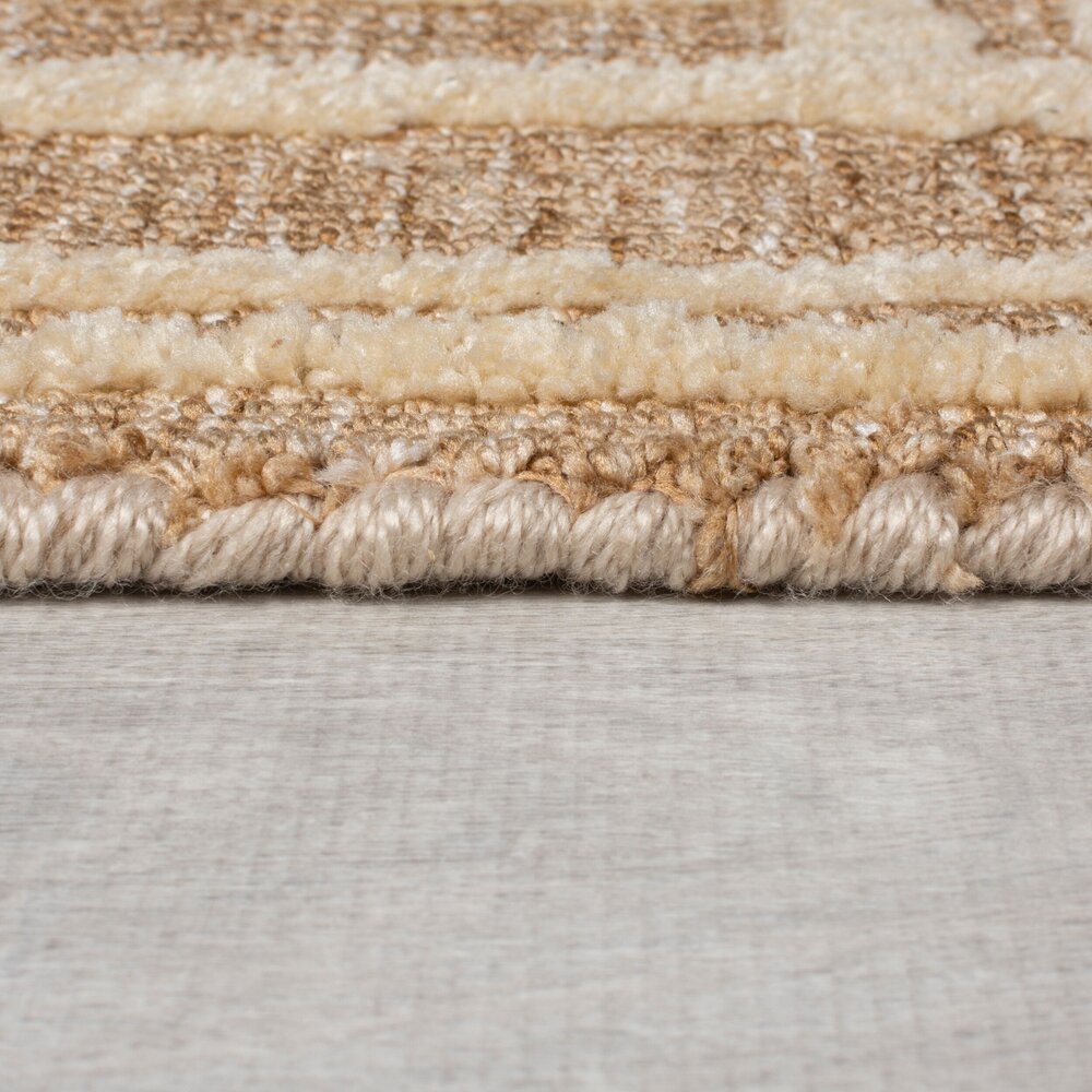 Geometrisch vloerkleed – Elliot Circular Knit Beige