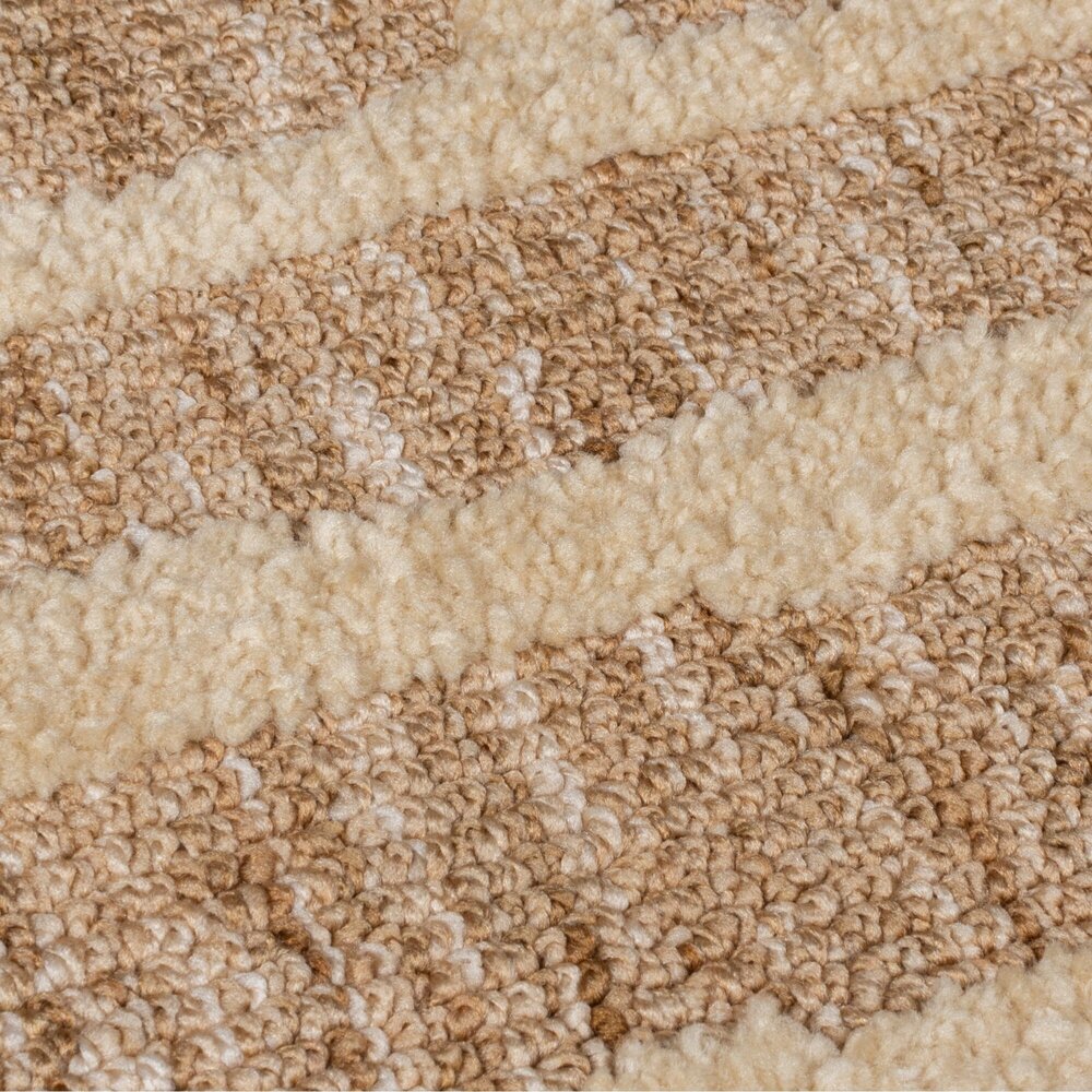 Geometrisch vloerkleed – Elliot Circular Knit Beige