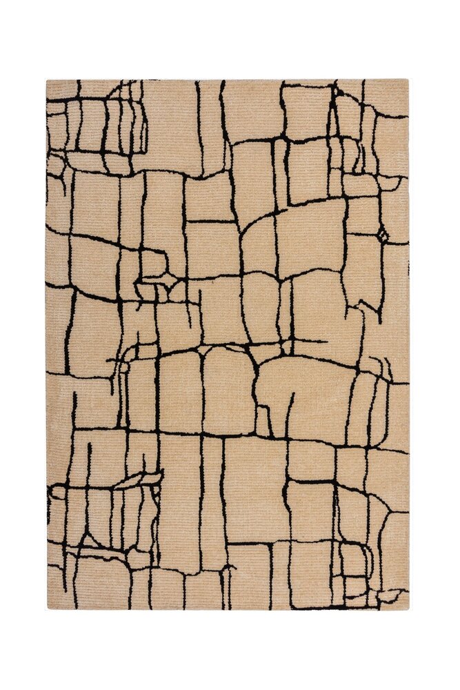 Geometrisch vloerkleed – Theo Circular Knit Crème Geometrisch vloerkleed – Theo Circular Knit Crème