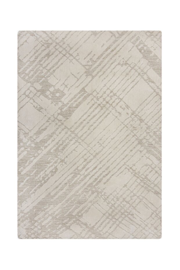 Geometrisch vloerkleed – Remy Circular Knit Crème Geometrisch vloerkleed – Remy Circular Knit Crème