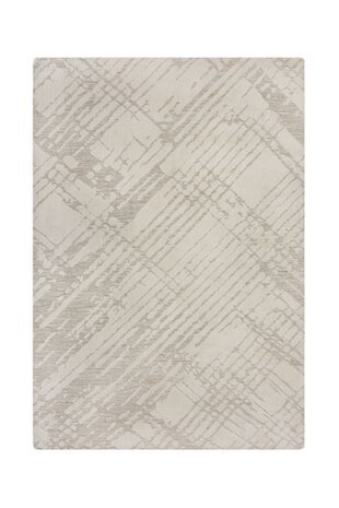 Geometrisch vloerkleed – Remy Circular Knit Crème Geometrisch vloerkleed – Remy Circular Knit Crème