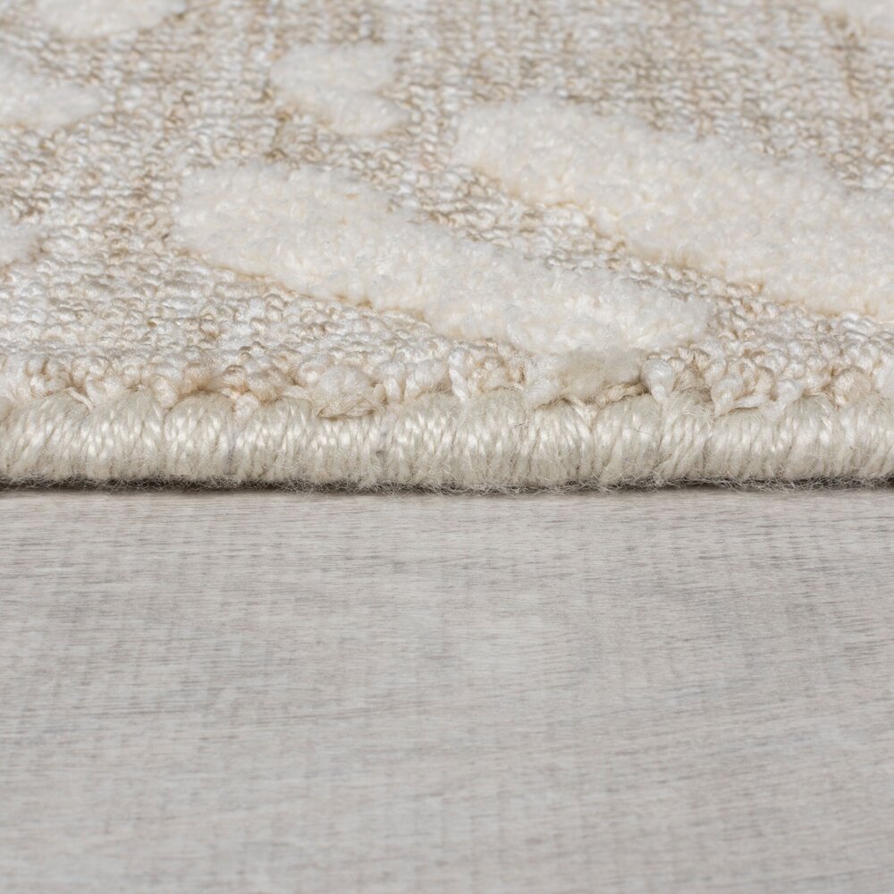 Geometrisch vloerkleed – Remy Circular Knit Crème Geometrisch vloerkleed – Remy Circular Knit Crème