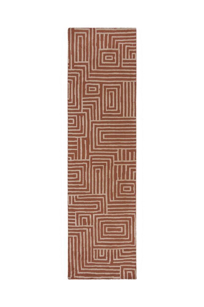 Geometrisch loper - Kylo Circular Knit Terracotta Geometrisch loper - Kylo Circular Knit Terracotta