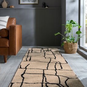 Geometrisch loper – Theo Circular Knit Crème Geometrisch loper – Theo Circular Knit Crème