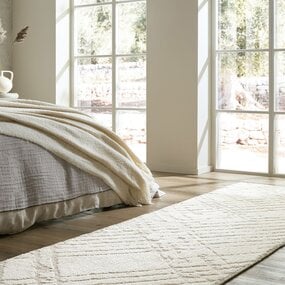 Geometrisch loper – Remy Circular Knit Crème