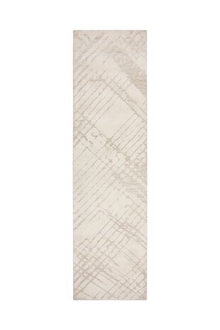 Geometrisch loper – Remy Circular Knit Crème Geometrisch loper – Remy Circular Knit Crème