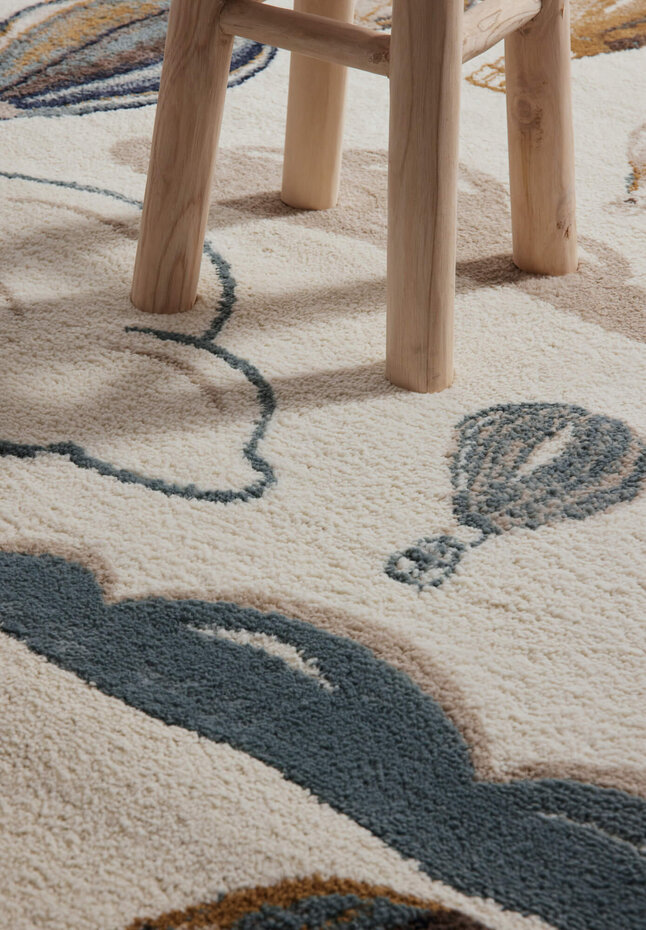 Kindervloerkleed - Luchtballon Crème/Kleurrijk - 120x170 cm Kindervloerkleed - Luchtballon Crème/Kleurrijk - 120x170 cm