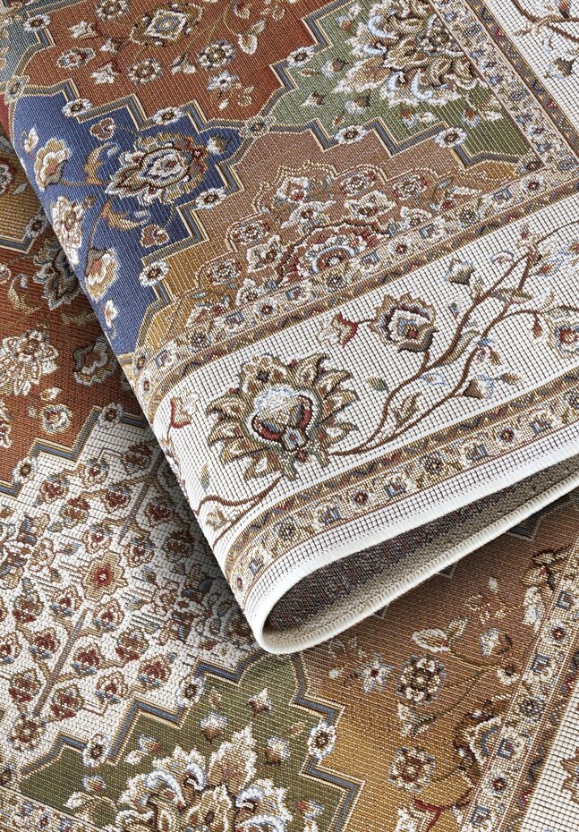 Vintage binnen- en buitenkleed - Pierre Kleurrijk - 160 X 235 CM Vintage binnen- en buitenkleed - Pierre Kleurrijk - 160 X 235 CM