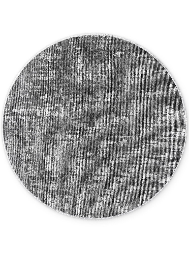 Rond vintage vloerkleed - Prisma Grijs