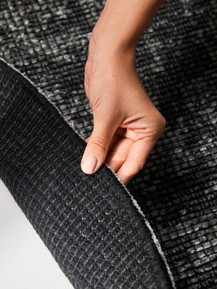 Rond vintage vloerkleed - Prisma Grijs