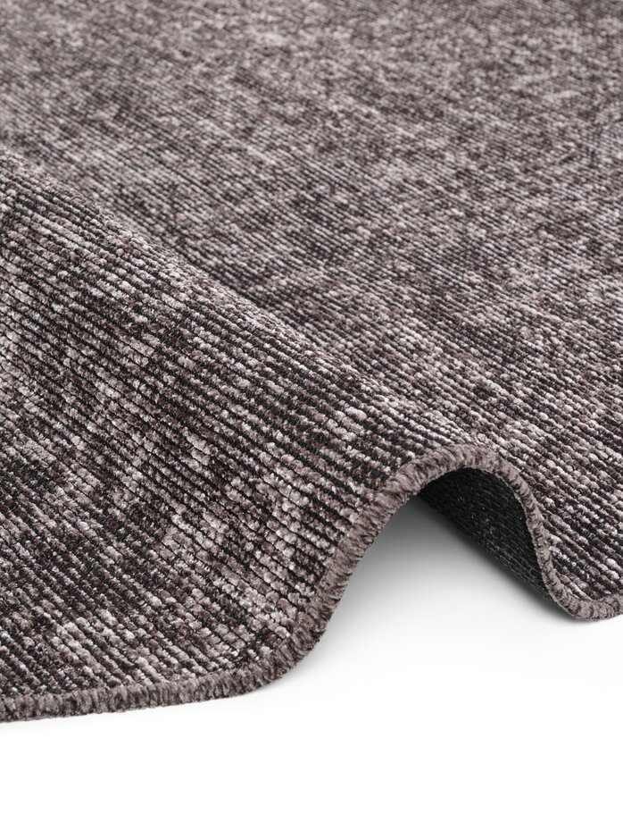 Rond vintage vloerkleed - Prisma Bruin