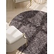 Rond vintage vloerkleed - Prisma Bruin