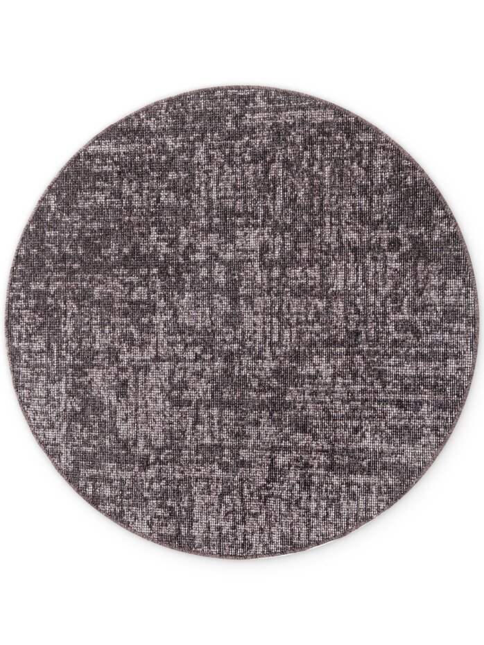 Rond vintage vloerkleed - Prisma Bruin